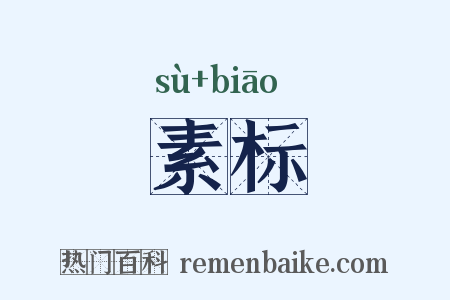 素标是什么意思的图片